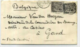 France 1877 Postal History Rare Cover Paris R. Milton to Gand Belgium D.569
