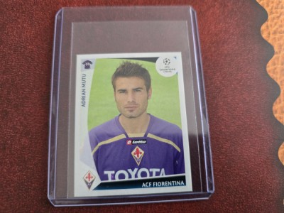 Adrian Mutu sticker Panini Champions League 2009 2010 Fiorentina #326 foto