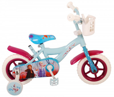 Bicicleta pentru copii Disney Frozen 2, 10 inch, culoare albastru/violet, fara f PB Cod:91050-NP foto