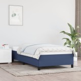 VidaXL Cadru de pat fără saltea țesătură albastră 90x190 cm 347032