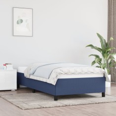 vidaXL Cadru de pat fără saltea țesătură albastră 90x190 cm 347032