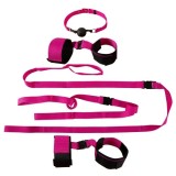 Seturi de bondage usor - Fetish Fantasy Pasiune Roz Set Bondage (5 Piese) Pentru Incepatori si Cunoscatorii de Bondage Mai Usor