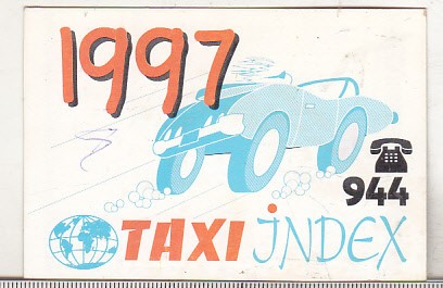 bnk cld Calendar de buzunar 1997 - Taxi Index Ploiesti