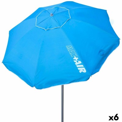 Umbrelă Aktive Albastru 220 x 207,5 x 220 cm (6 Unități) foto