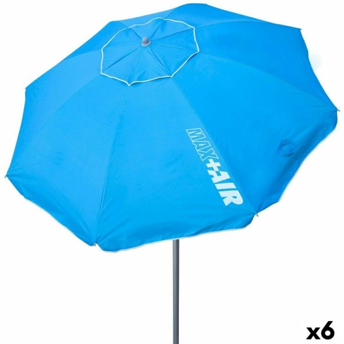Umbrelă Aktive Albastru 220 x 207,5 x 220 cm (6 Unități)