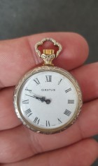 Ceas pandantiv medalion dama de colectie Diantus, elvetian Swiss made, mecanic