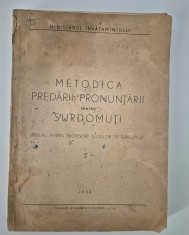 Metodica Predarii Pronuntarii pentru Surdo-muti Manual
