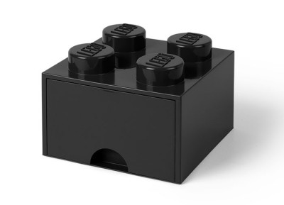 LEGO Cutie depozitare LEGO 2x2 cu sertar, negru Quality Brand foto