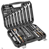 Cumpara ieftin Trusa scule 1 4 si 1 2 , 82 piese NEO TOOLS, 25 ani GARANTIE