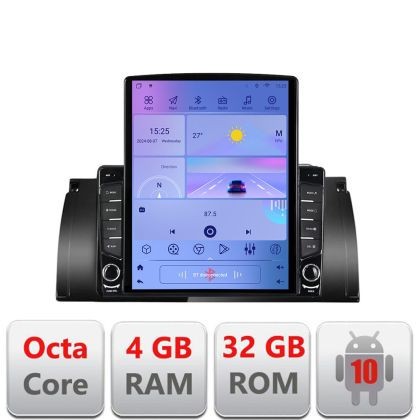 Navigatie BMW E39 si E53 G-082 ecran tip TESLA 9.7&quot; cu Android Radio Bluetooth Internet GPS WIFI 4+32GB DSP 4G Octa Co CarStore Technology