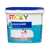 Vopsea lavabila interior, Sticky, alba, 5 L