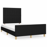 Cumpara ieftin Cadru de pat fara saltea, negru, 120x200 cm, textil