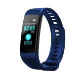 Cumpara ieftin Bratara Smart Fitness Sport Y5 Albastru Bluetooth 4.0 Waterproof cu Monitorizare Somn, Cardiaca si Pedometru