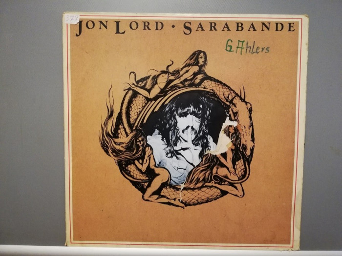 Jon Lord (ex Deep Purple) &ndash; Sarabande (1976/Emi/RFG) - Vinil/Vinyl
