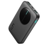 &Icirc;ncărcător de urgență JOYROOM 2 prize USB+Type-C (5000mAh, 12W, &icirc;ncărcător rapid PD, indicator LED) NEGRU