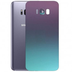 Set Folii Skin Acoperire 360 Compatibile cu Samsung Galaxy S8 Plus (2 Buc) - ApcGsm Wraps Chameleon Lavander Blue