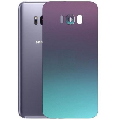 Set Folii Skin Acoperire 360 Compatibile cu Samsung Galaxy S8 Plus (2 Buc) - ApcGsm Wraps Chameleon Lavander Blue foto