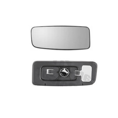 Geam oglinda exterioara cu suport fixare Mercedes Sprinter 209-524, 2009-2018, Sprinter W910, 2018-, Vw Crafter (2e), 2009-04.2017, Stanga, panoramic foto