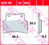 Set placute frana fata TRW MCB785 - Aprilia RS 125 Extrema - SL 750 - NA 850 Mana - Yamaha MT - MT-A 125 - YZF-R 125