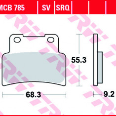 Set placute frana fata TRW MCB785 - Aprilia RS 125 Extrema - SL 750 - NA 850 Mana - Yamaha MT - MT-A 125 - YZF-R 125