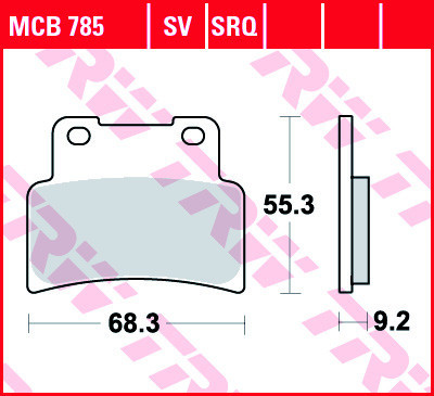 Set placute frana fata TRW MCB785 - Aprilia RS 125 Extrema - SL 750 - NA 850 Mana - Yamaha MT - MT-A 125 - YZF-R 125 foto