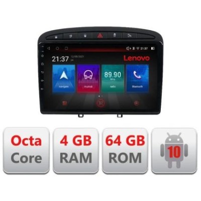 Navigatie Peugeot 308 E-038 Octa Core cu Android Radio Bluetooth Internet GPS WIFI DSP 4+64GB 4G CarStore Technology foto