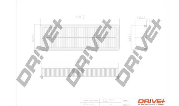 Dr!ve+ DP1110.10.0073 Filtru aer