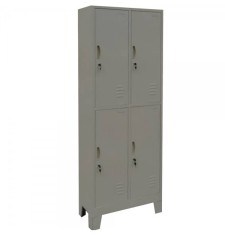 Vestiar metalic Premium cu picioare si 4 usi (2x2) 600x500x1920 mm (LxlxH), Asamblat, PLUS