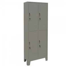 Vestiar metalic Premium cu picioare 4 usi (2x2) 600x500x1920 mm (LxlxH), Neasamblat, PLUS