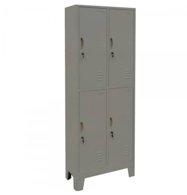 Vestiar metalic Premium cu picioare si 4 usi (2x2) 600x500x1920 mm (LxlxH), Asamblat, PLUS foto