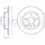 DELPHI BG3026 Disc frana