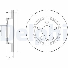 DELPHI BG3026 Disc frana