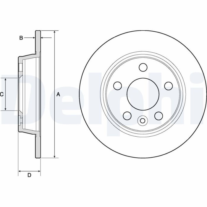 DELPHI BG3026 Disc frana