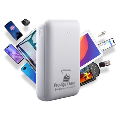 Baterie Externa Portabila PRESTIGE CHARGE&amp;reg;, 5000mAh, Iesire Dubla USB 10W, Dimensiuni Reduse, Indicatoare LED, Incarcare USB-C, pentru Telefon, Casti, foto