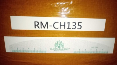 Pilă de unghii cu riglă, 100/180, verde foto