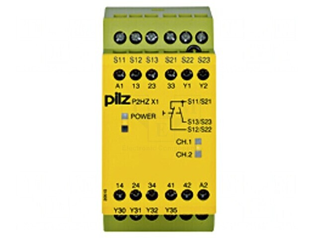 Releu de Siguranță P2HZ X1 24VDC 4 Canale pentru Șină DIN