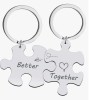 Set brelocuri pentru cuplu tip puzzle , Better Together