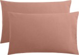 Set 2 huse perna din bumbac ranforce 100%, densitate 120 g/mp, Somon, 40/40cm