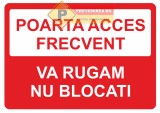 Indicatoare pentru poarta de acces