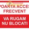 Indicatoare pentru poarta de acces