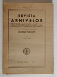 REVISTA ARHIVELOR, PUBLICATA PRIN INGRIJIREA PROF. AURELIAN SACERDOTEANU, VOL. II (1944-1945) *COPERTA SPATE REFACUTA