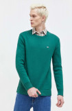 Cumpara ieftin Tommy Jeans pulover de bumbac culoarea verde DM0DM18370