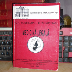 GHEORGHE SCRIPCARU - MEDICINA LEGALA , IASI , 1996 *