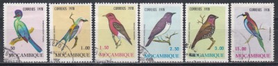 Mozambic 1978 - Păsări, Stampilat foto