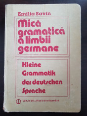 MICA GRAMATICA A LIMBII GERMANE - Emilia Savin foto