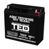 Acumulator AGM VRLA 12V 18.5Ah cu terminal F3, 181x76x167 mm, Rovision