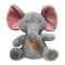 Jucarie de plus elefantul Dumbo KidMania&reg; cu functie de respiratie, melodii si lumina pentru copii, 30 cm