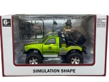 Macheta Metal Jeep Verde cu Figurina, Sunete si Lumini, Roti Cauciuc, Baterii Incluse, Colectie/Copii 3+