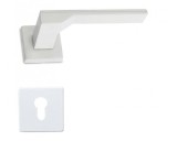 M&acirc;ner Ușă Interior M1020 Alb Mat, Rozetă Yala, Aliaj AlZn, Slim 50x50x7mm, Italia