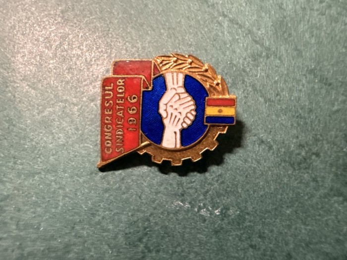 Insigna Congresul sindicatelor 1966